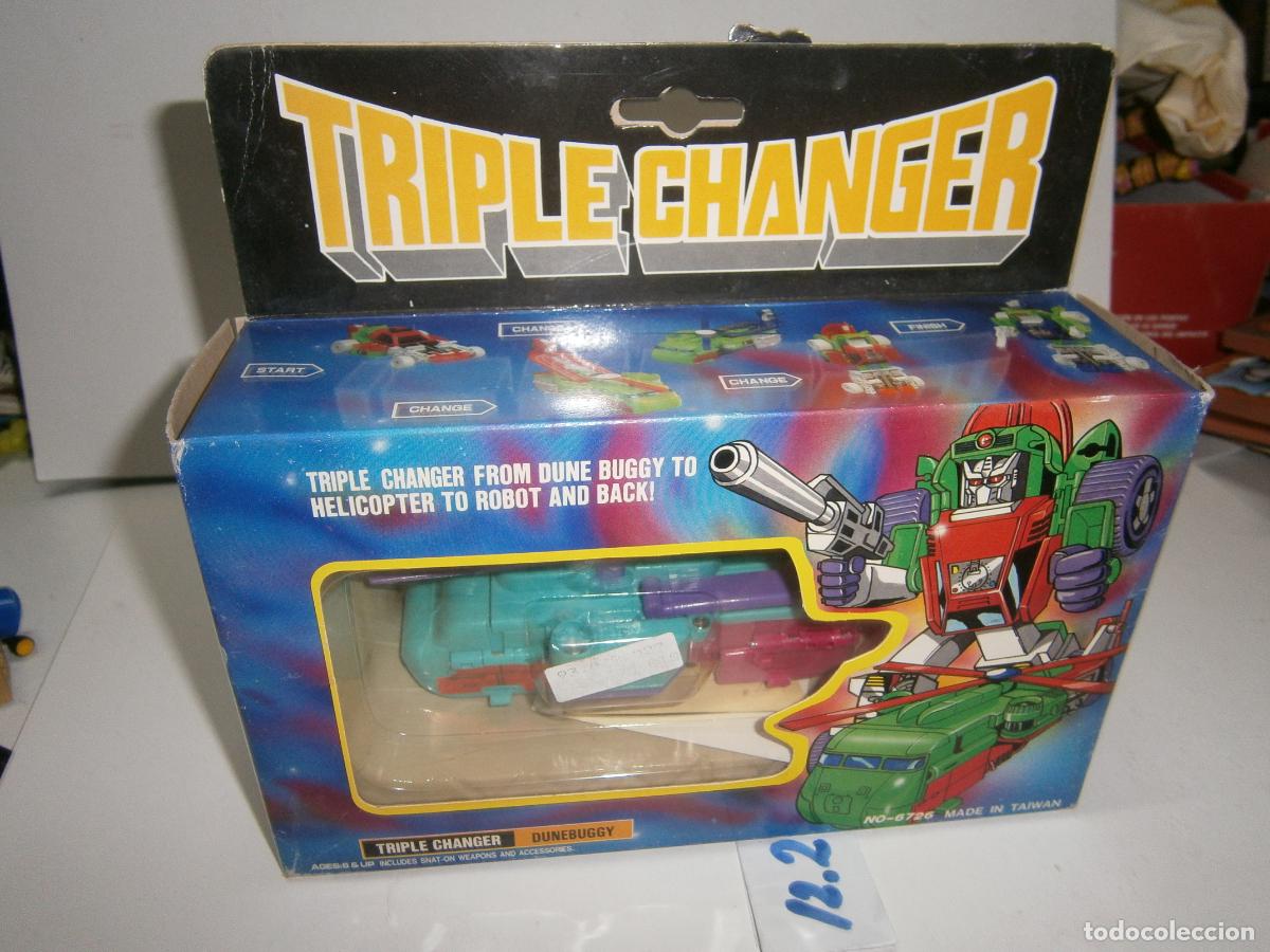 Figures and Dolls Transformers: ANTIGUO TRANSFORMERS TRIPLE CHANGER DUNEBUGGY NUEVO DE TIENDA EN SU CAJA