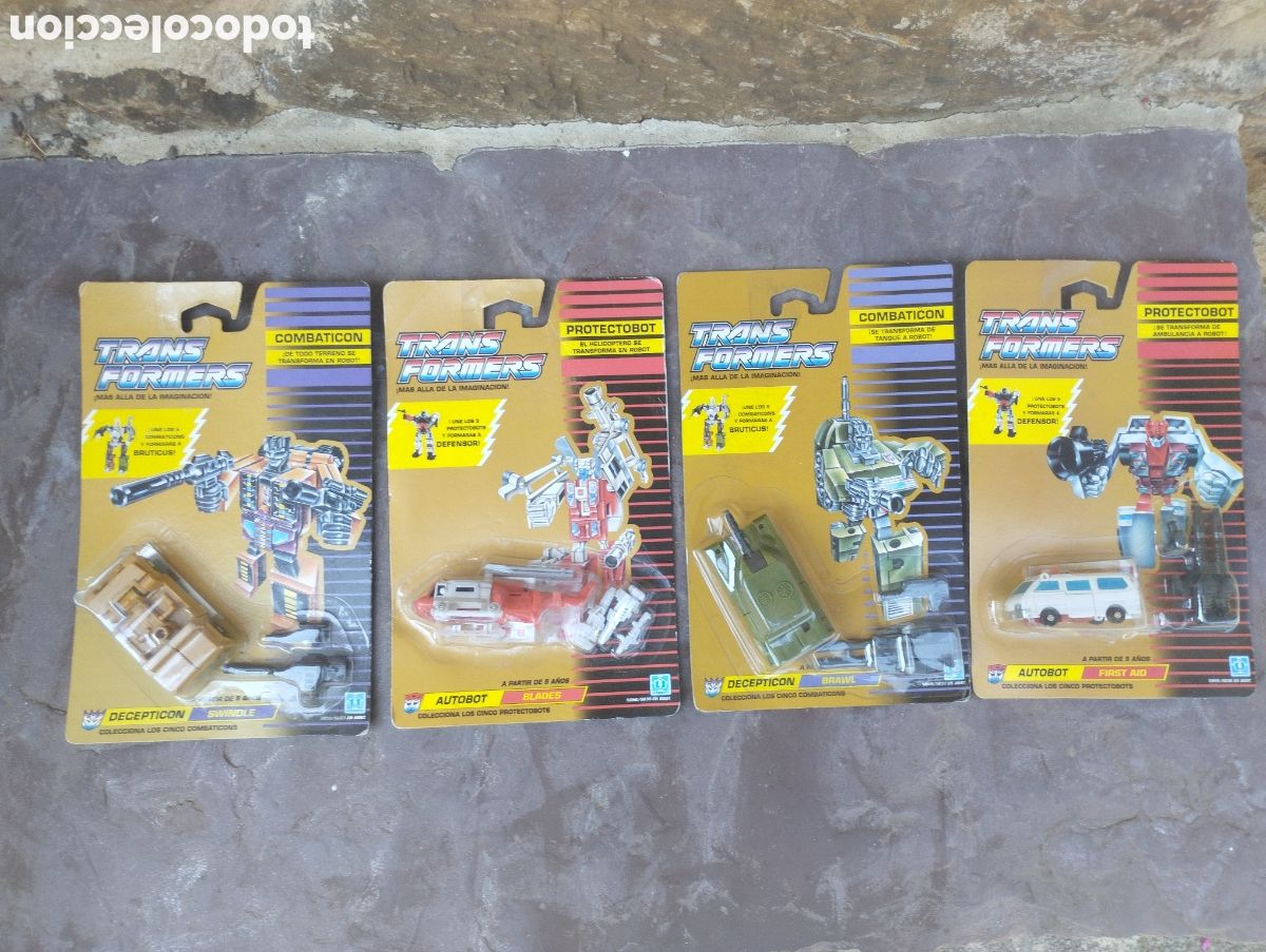 Figuras y mu&ntilde;ecos Transformers: Impresionante lotazo colecci&oacute;n Transformers hasbro vintage a&ntilde;os 80 original bl&iacute;ster precintado