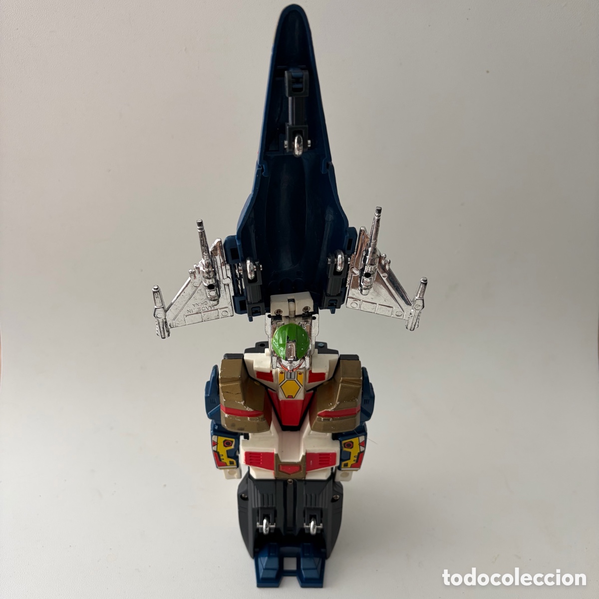 Figuras y mu&ntilde;ecos Transformers: Figura mu&ntilde;eco robot transformable avi&oacute;n nave vintage 21 cm