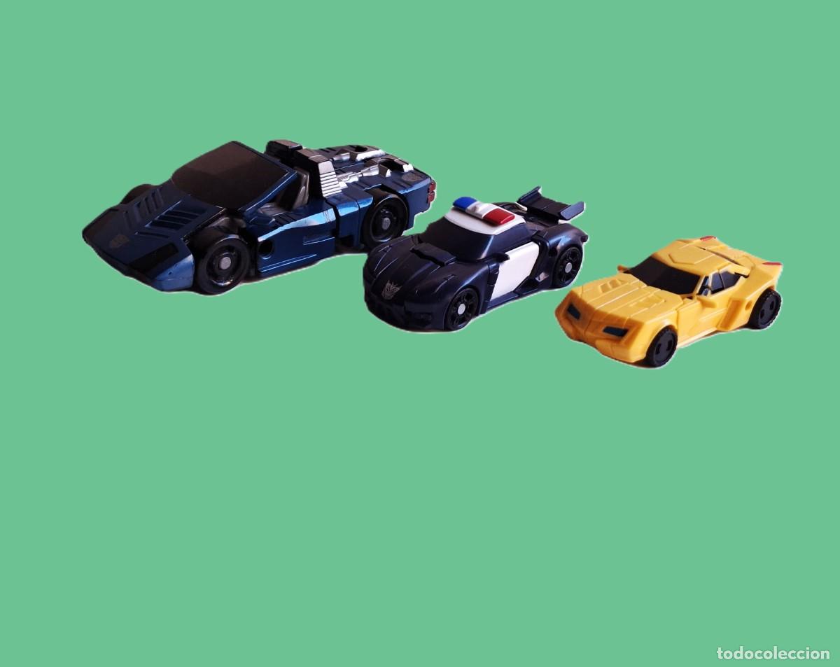 Figuras e Bonecos Transformers: LOTE DE 3 COCHES TRANSFORMERS HASBRO - BUMBLEBEE,BARRICADE,CLOCKER