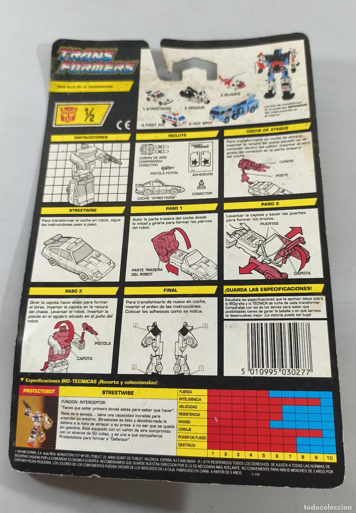 Figuras y mu&ntilde;ecos Transformers: TRANSFORMERS, COMBATICON, STREETWISE, DE HASBRO, A&Ntilde;O 1990, EN BLISTER. CC - Foto 3