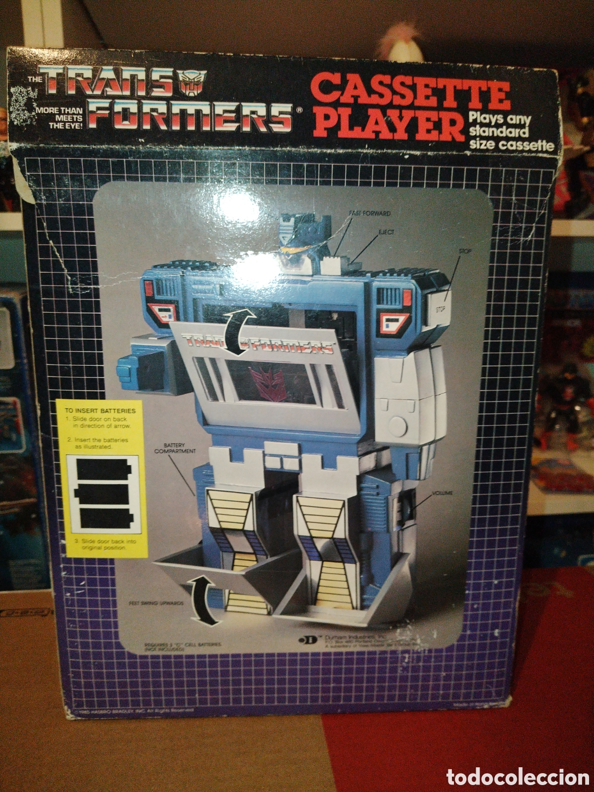 Figuras y mu&ntilde;ecos Transformers: radio cassette tranformers - Foto 3