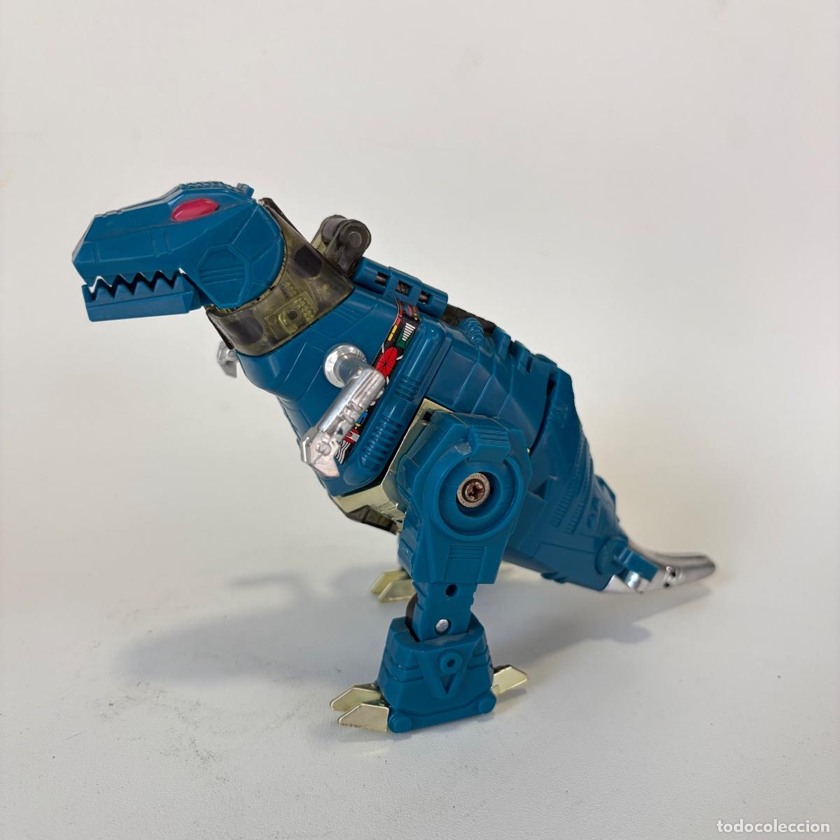 Figuras y mu&ntilde;ecos Transformers: figura mu&ntilde;eco transformers grimlock dinobots g2 generation 2 hasbro takara 1993 azul turquesa