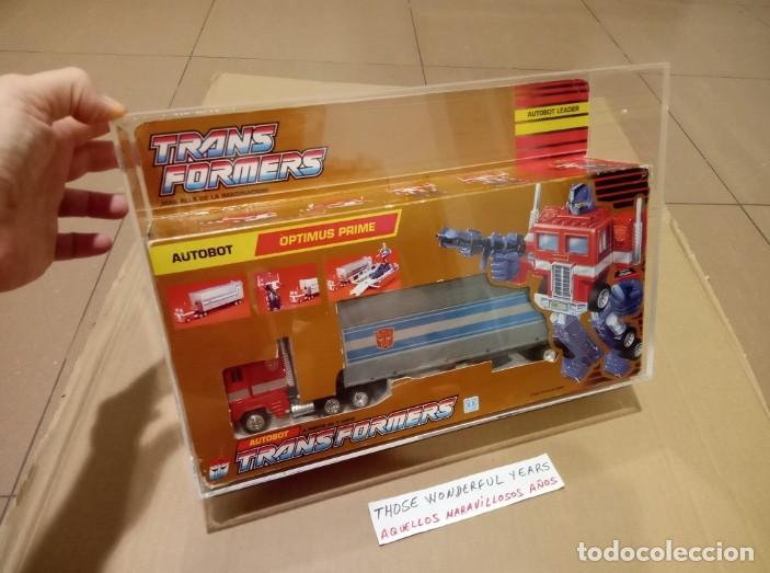 Figuras y mu&ntilde;ecos Transformers: MU&Ntilde;ECO FIGURA TRANSFORMERS OPTIMUS PRIME AUTOBOT GOLD BOX CAJA DORADA MB ESPA&Ntilde;A 1990 COMPLETO