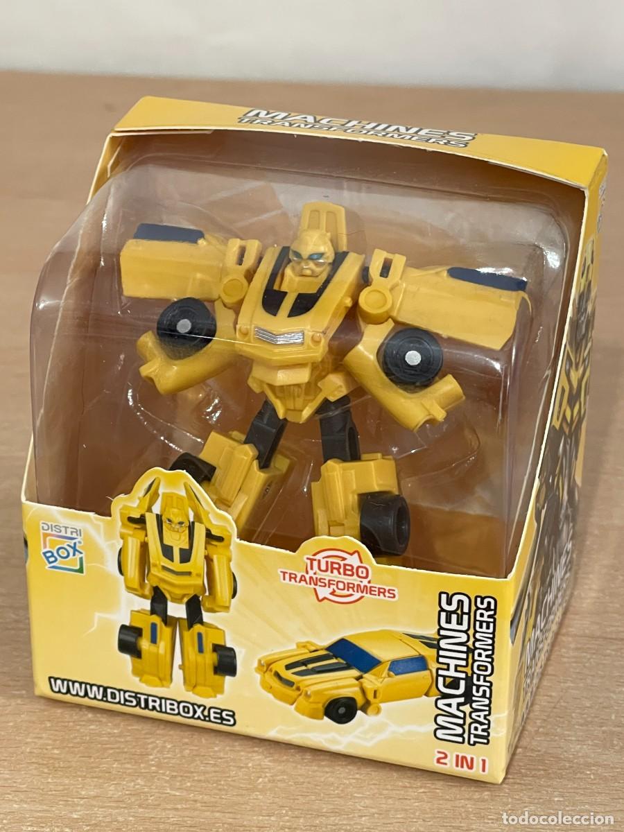 Figuras y mu&ntilde;ecos Transformers: Caja con Machines Transformers 2 en 1 Turbo Transformers Robot Coche Distri Box transformer