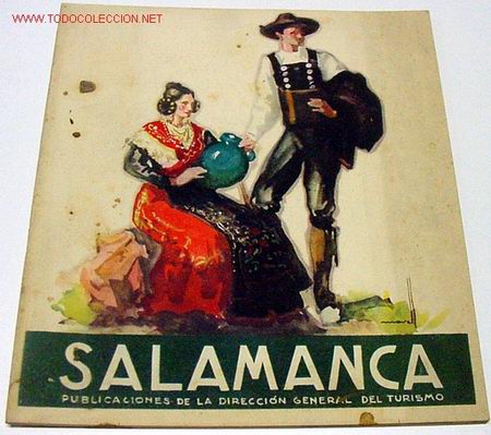 Folletos de turismo: SALAMANCA  - A&Ntilde;OS 40 - DIRECCION GENERAL DE TURISMO - FOTOGRAFIAS.