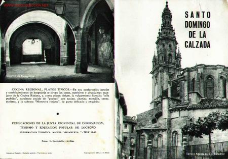 Brochures de tourisme: Folleto tur&iacute;stico de Santo Domingo de la Calzada. La Rioja, Huecograbado ARTE
