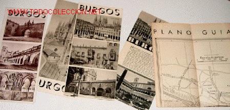 Folletos de turismo: LOTE DE 5 ANTIGUOS FOLLETOS DE TURISMO DE BURGOS