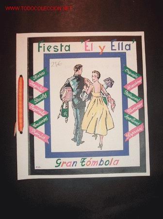 Tourismusbrosch&uuml;ren: PROGRAMA-INVITACION DE LA GRAN VERBENA(FIESTA DE EL Y ELLA)6 DE AGOSTO DE 1955