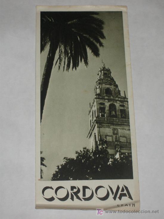 Travel Brochures: C&oacute;rdoba. Folleto tur&iacute;stico, tr&iacute;ptico, con fotos (en ingl&eacute;s). Fournier &iquest;a&ntilde;os 50 ? Cordova