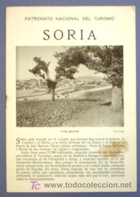 Tourismusbrosch&uuml;ren: SORIA. PATRONATO NACIONAL DE TURISMO. ANTERIOR A 1932.