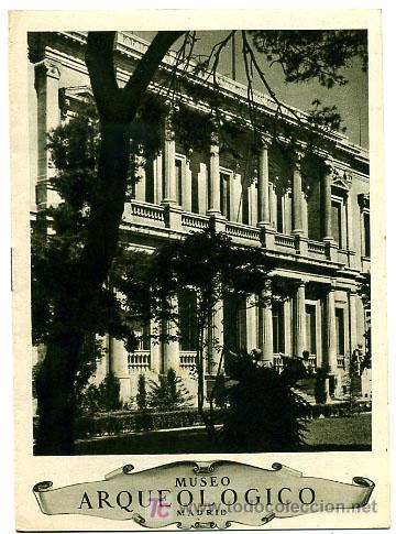 Brochures de tourisme: FOLLETO TURISMO ANTIGUO  MUSEO ARQUEOLOGICO MADRID  FT50