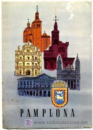 Brochures de tourisme: FOLLETO TURISMO  ANTIGUO  PAMPLONA CON VISTA AEREA     FT61