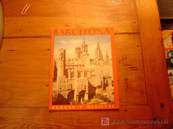 Brochures de tourisme: Folleto turistico Barcelona Romana y Mediaval.