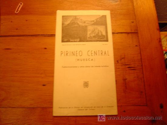 Folhetos de turismo: Folleto turismo Pirineo Central Huesca