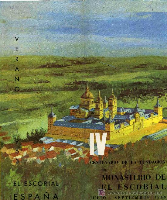 Brochures de tourisme: FOLLETO DE TURISMO     EL ESCORIAL  VERANO DE 1963