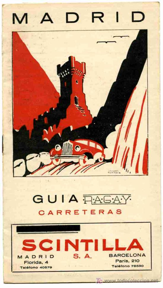 Brochures de tourisme: FOLLETO DE TURISMO      MADRID   GUIA DE CARRETERA
