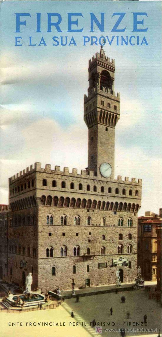 Tourismusbrosch&uuml;ren: FOLLETO DE TURISMO DE FIRENZE E LA SUA PROVINCIA   (ITALIANO)