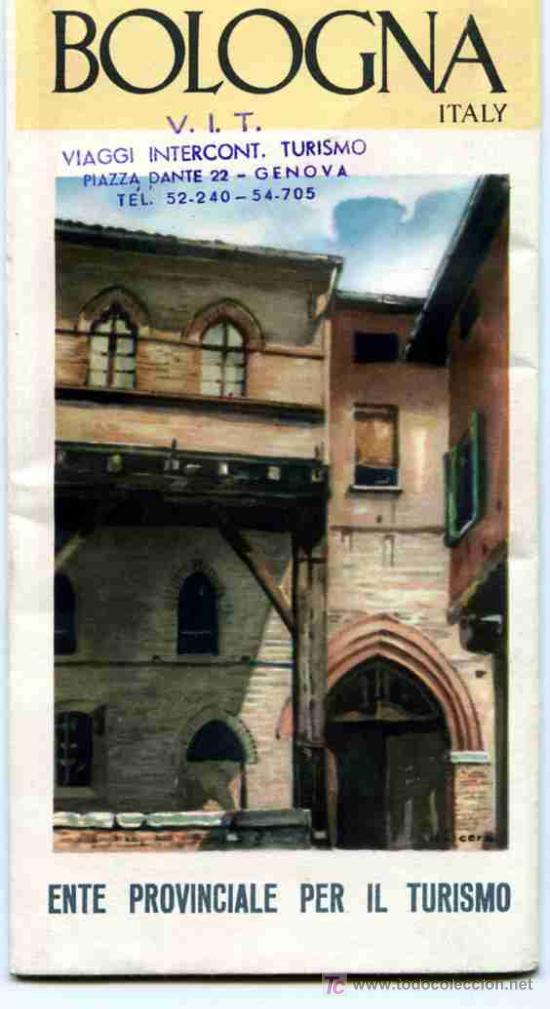 Tourismusbrosch&uuml;ren: FOLLETO DE TURISMO DE ITALIA BOLOGNA  (ITALIANO)