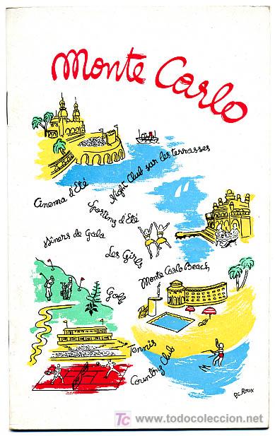 Brochures de tourisme: FOLLETO TURISMO PRINCIPADO DE MONACO , MONTECARLO.1950. FT97