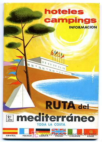 Brochures de tourisme: FOLLETO TURISMO  RUTA DEL MEDITERRANEO A&Ntilde;OS 60   ,FT154