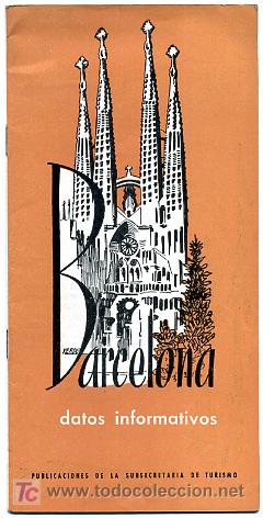 Brochures de tourisme: FOLLETO TURISMO  BARCELONA  ,FT163B