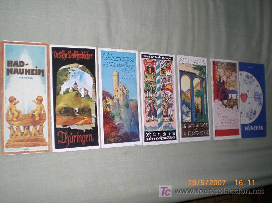 Brochures de tourisme: CONJUNTO DE 7 GU&Iacute;AS ALEMANAS PARA VIAJEROS Y TURISTAS (3 EN ALEM&Aacute;N, 2 EN FRANC&Eacute;s, 2 EN ESPA&Ntilde;OL)