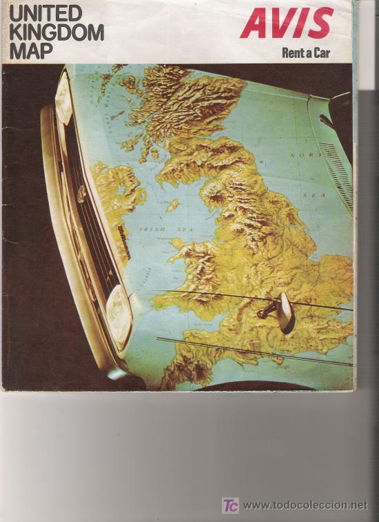 Travel Brochures: AVIS - UNITED KINGDOM MAP