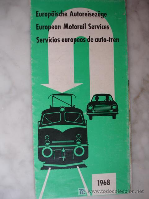 Folhetos de turismo: AUTO TREN EUROPEO,1968
