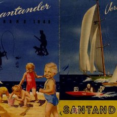 Folletos de turismo: FOLLETO ÚNICO: SANTANDER VERANO 1948