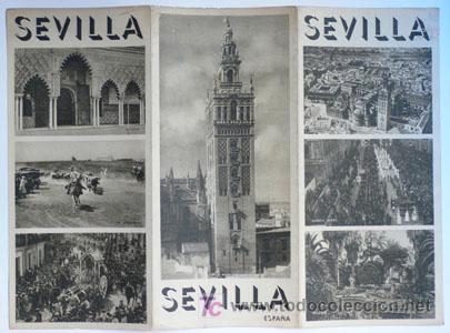 Tourismusbrosch&uuml;ren: Folleto Turistico SEVILLA-Triptico-Patronato de Turismo de Espa&ntilde;a-V i B