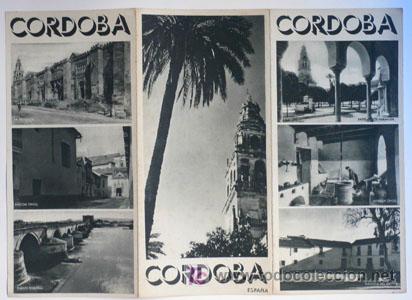 Tourismusbrosch&uuml;ren: Folleto Turistico CORDOBA-Triptico-Patronato de Turismo de Espa&ntilde;a-A&ntilde;os 50--V i B