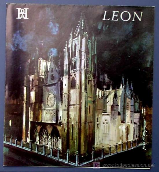 Folletos de turismo: LEON. EDITADO POR EL BANCO HISPANO AMERICANO EN 1968/69. FISA ESCUDO DE ORO