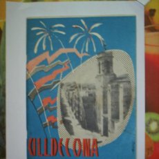 Folletos de turismo: ULLDECONA -PROGRAMA DE FIESTAS MAYORES 1961
