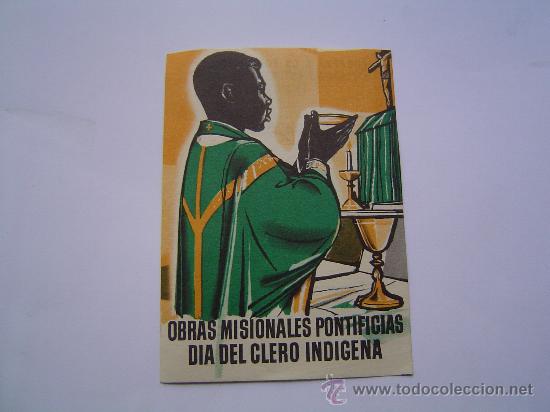 Travel Brochures: Bonito folleto Obras misionales pontificas dia del clero indigena