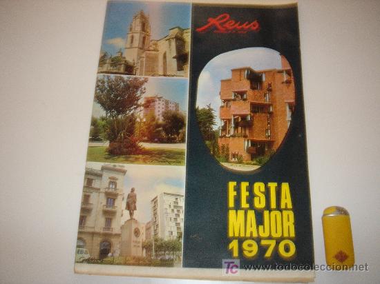Brochures de tourisme: reus semanario de fiesta mayor 1970 como nueva
