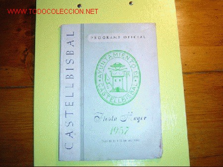 Travel Brochures: Programa Fiesta Mayor  de Castellbisbal (1957)