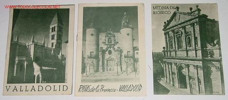 Tourismusbrosch&uuml;ren: 3  FOLLETOS DE TURISMO  DE MEDINA DE RIOSECO - RUTAS DE LA PROVINCIA VALLADOLID - VALLADOLID - MIDE
