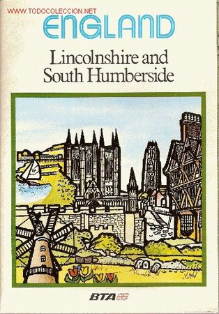 Travel Brochures: 'Lincolnshire and South Humberside', Reino Unido. A&ntilde;os 70. En ingl&eacute;s.