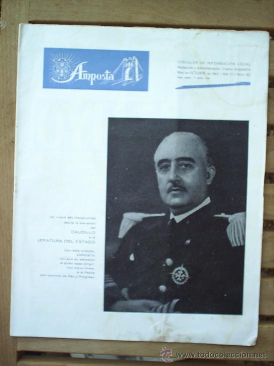 Folletos de turismo: AMPOSTA revista .CIRCULAR DE INFORMACION LOCAL-1963