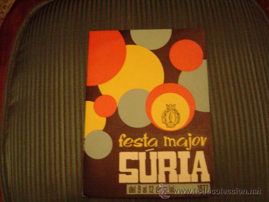 Travel Brochures: Programa Fiesta Mayor Suria1977