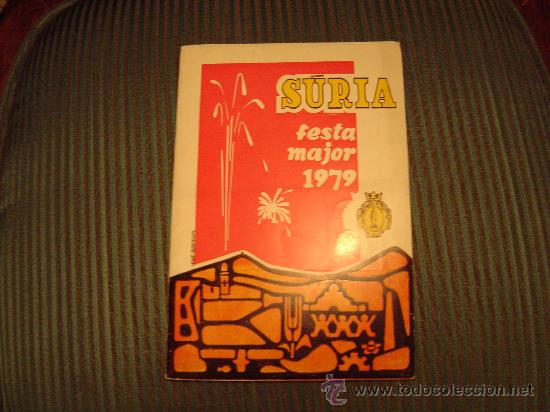 Folhetos de turismo: Programa Fiesta Mayor Suria1979