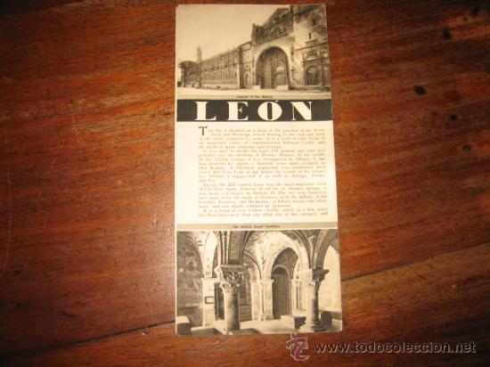 Folletos de turismo: LEON EN LENGUA INGLESA - Foto 1