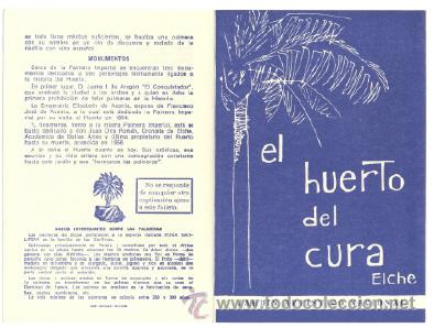 Tourismusbrosch&uuml;ren: EL HUERTO DEL CURA (Elche) .. Jard&iacute;n art&iacute;stico nacional