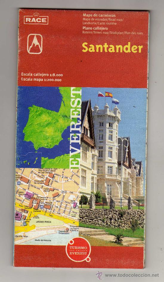 Tourismusbrosch&uuml;ren: PLANO CALLEJERO Y MAPA DE CARRETERAS DE SANTANDER