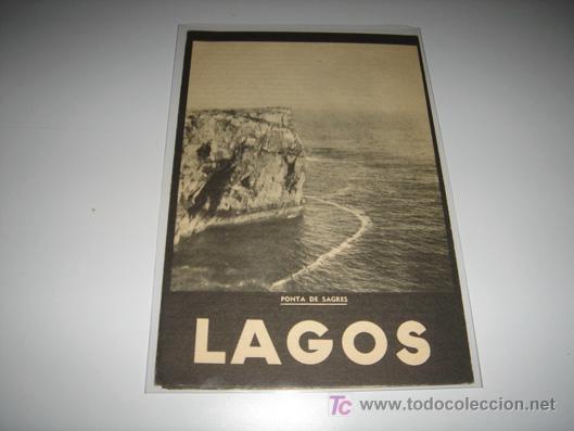 Brochures de tourisme: folleto de lagos a&ntilde;os 50