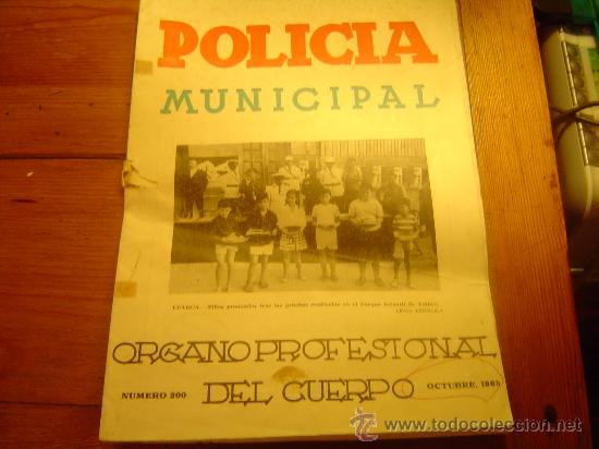 Travel Brochures: Policia Municipal de Tarragona organo profesional del cuerpo n&ordm;200 1965