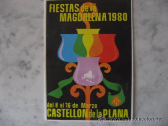 Folhetos de turismo: LLIBRET,FIESTAS DE LA MAGDALENA CASTELLON A&Ntilde;O 1980