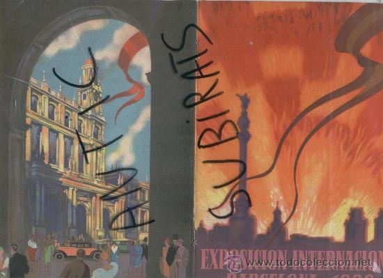 Folletos de turismo: PECIOSO LIBRITO PUBLICITARIO DE LA EXPOSICION UNIVERSAL DE BARCELONA. A&Ntilde;O 1929.