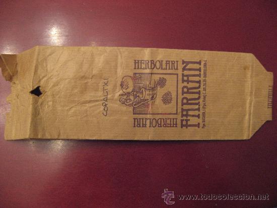 Tourismusbrosch&uuml;ren: BOLSITA DE VENTA DE HERBOLARIO FARRAN,BARCELONA